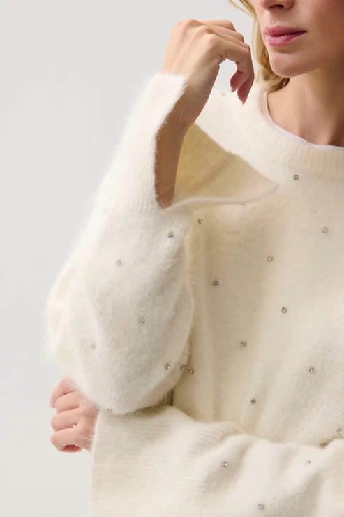 Pistola Luna Embellished Crew Neck Sweater