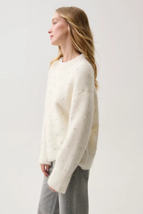 Pistola Luna Embellished Crew Neck Sweater
