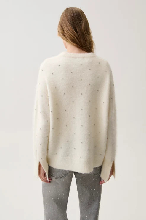 Pistola Luna Embellished Crew Neck Sweater