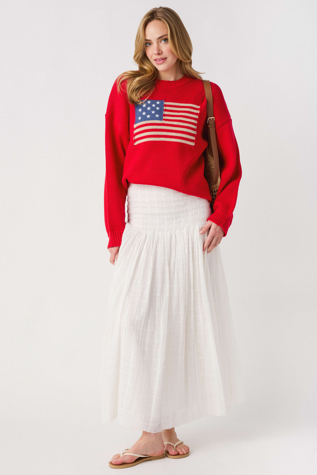 American Flag Pullover