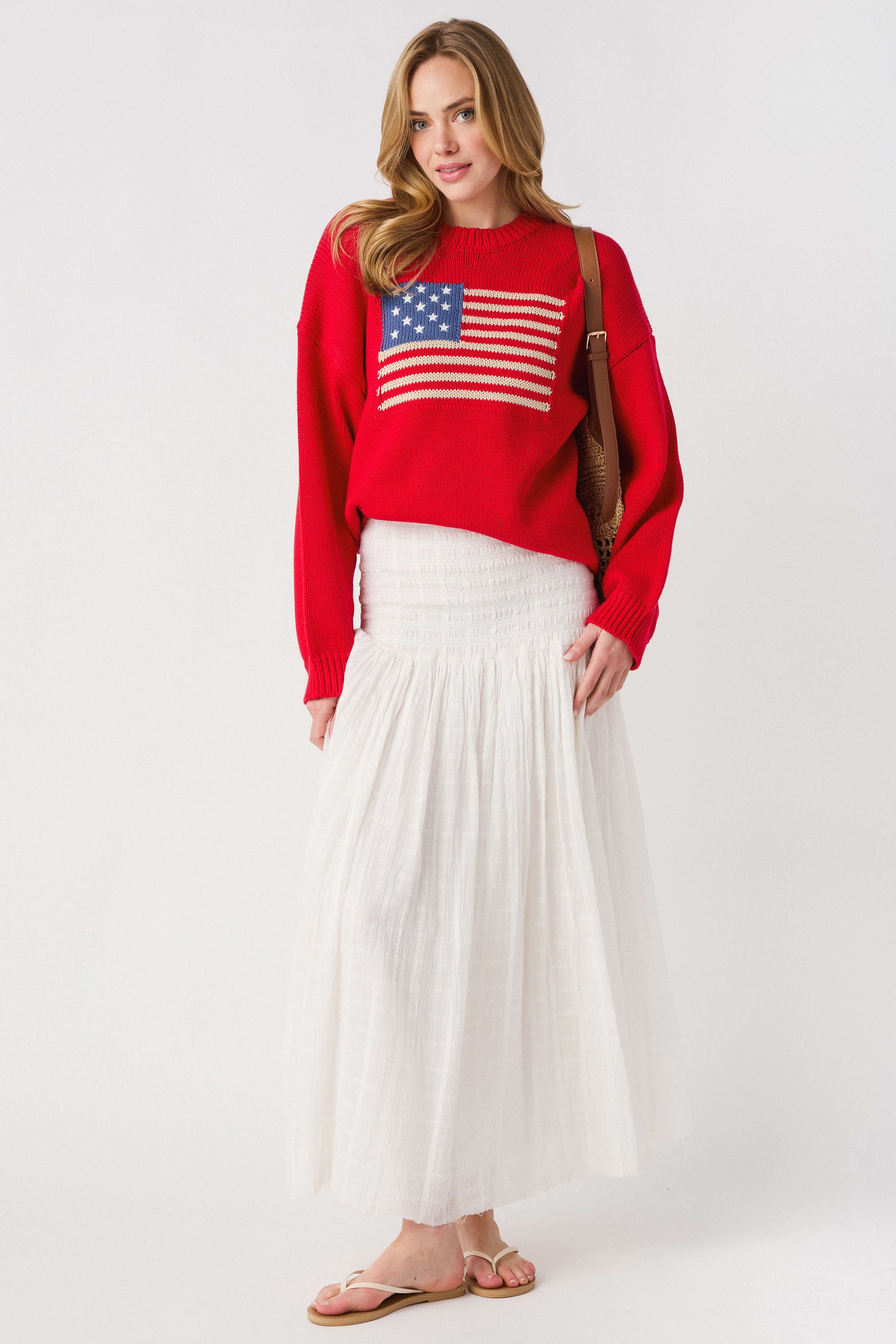American Flag Pullover