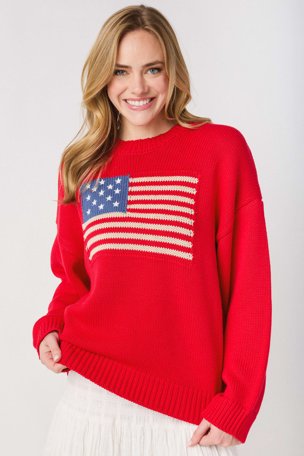 American Flag Pullover
