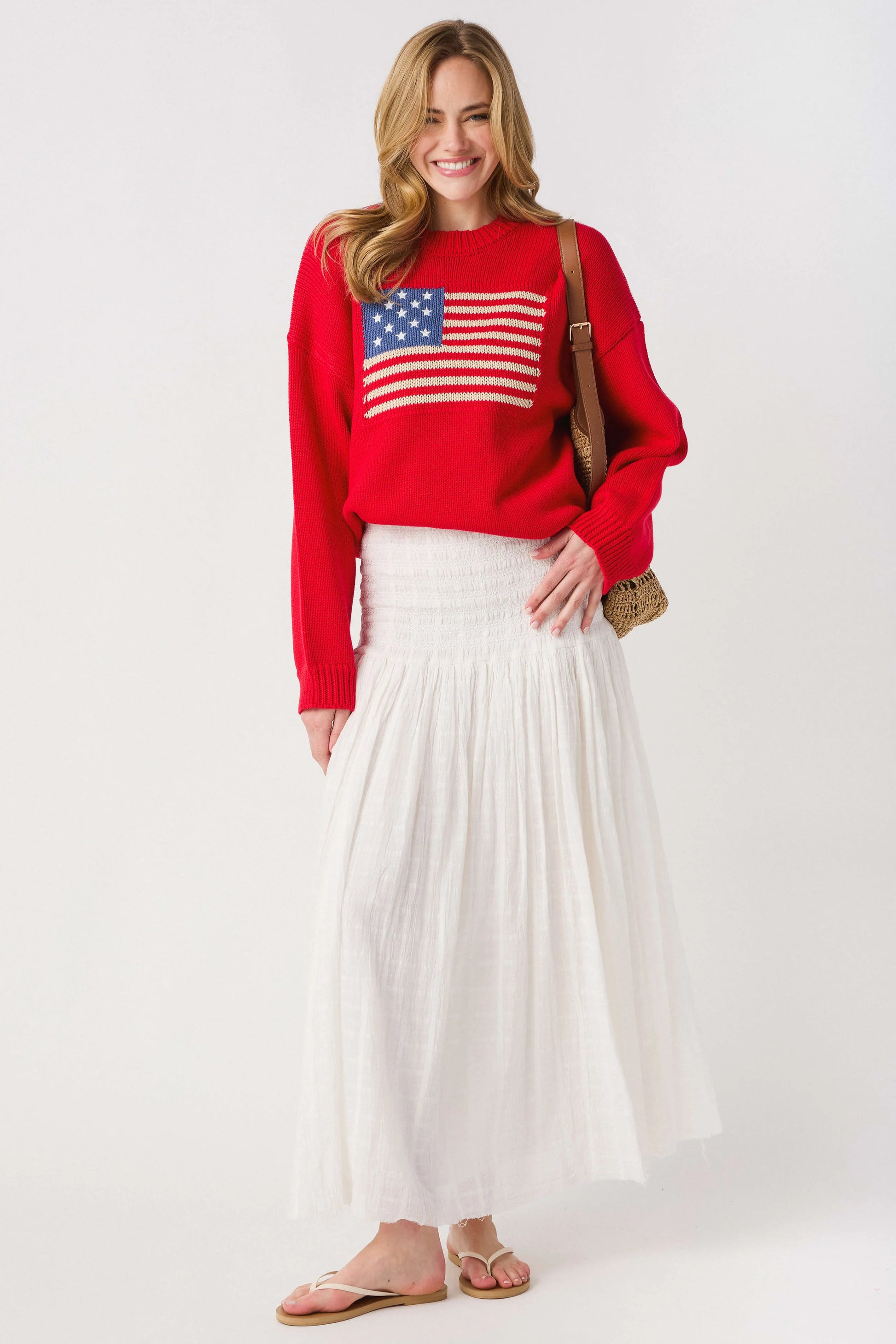 American Flag Pullover