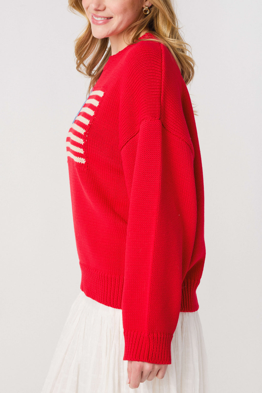 American Flag Pullover