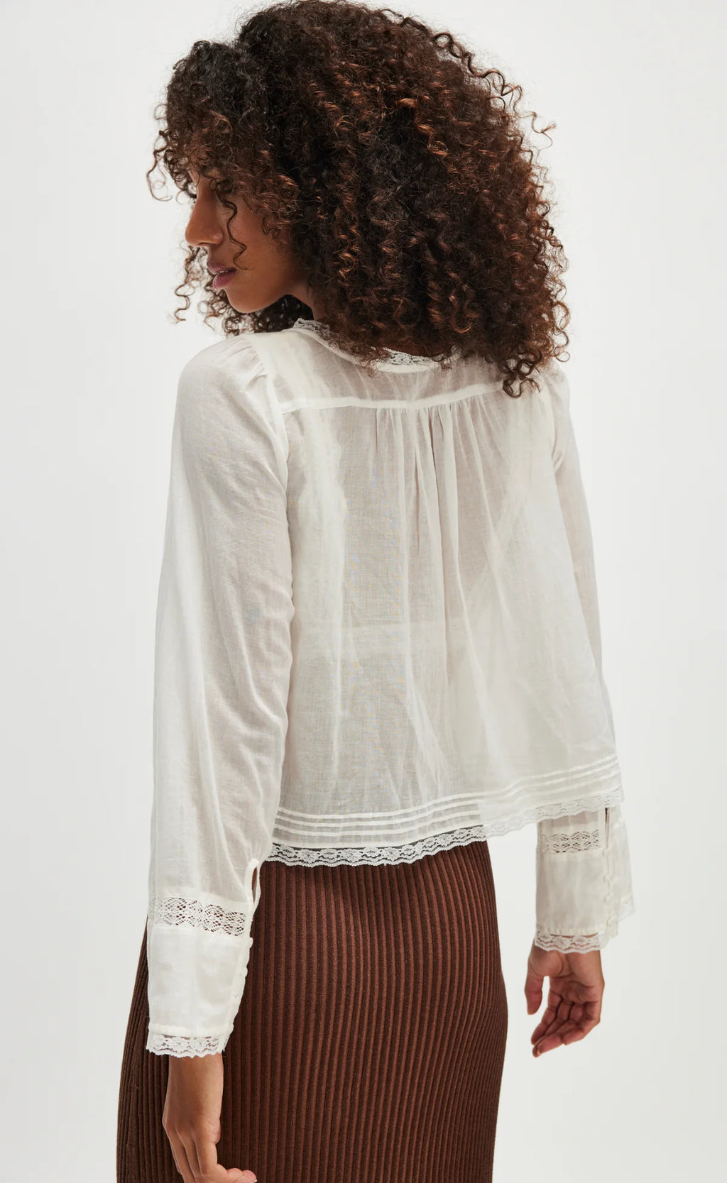 FREE PEOPLE LONG SLEEVE EVERMORE in IVORY