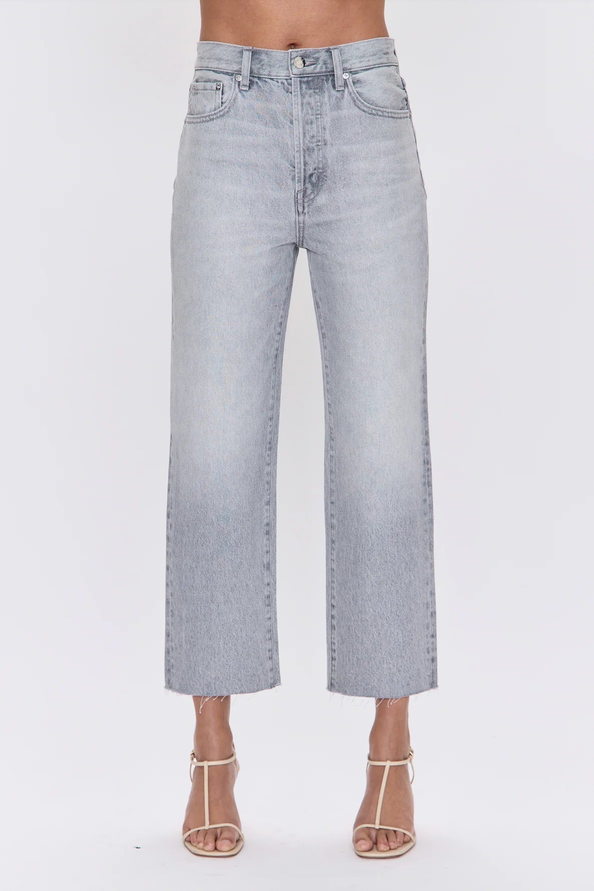 Cassie Crop Super High Rise Straight- ENIGMA