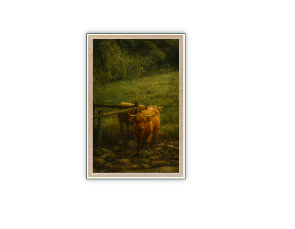 Highland Brown Dusk 20x30 McGuire Hobby Farm Collection