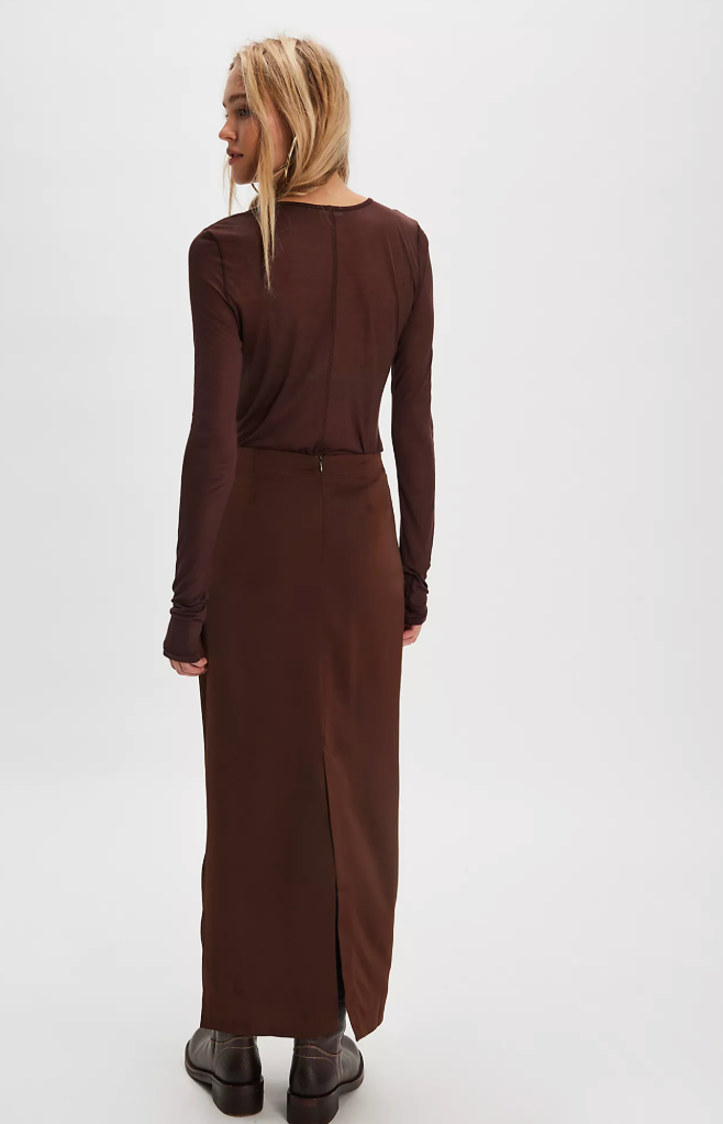 ROSETTO COLUMN SKIRT in POTTING SOIL FREE PEOPLE