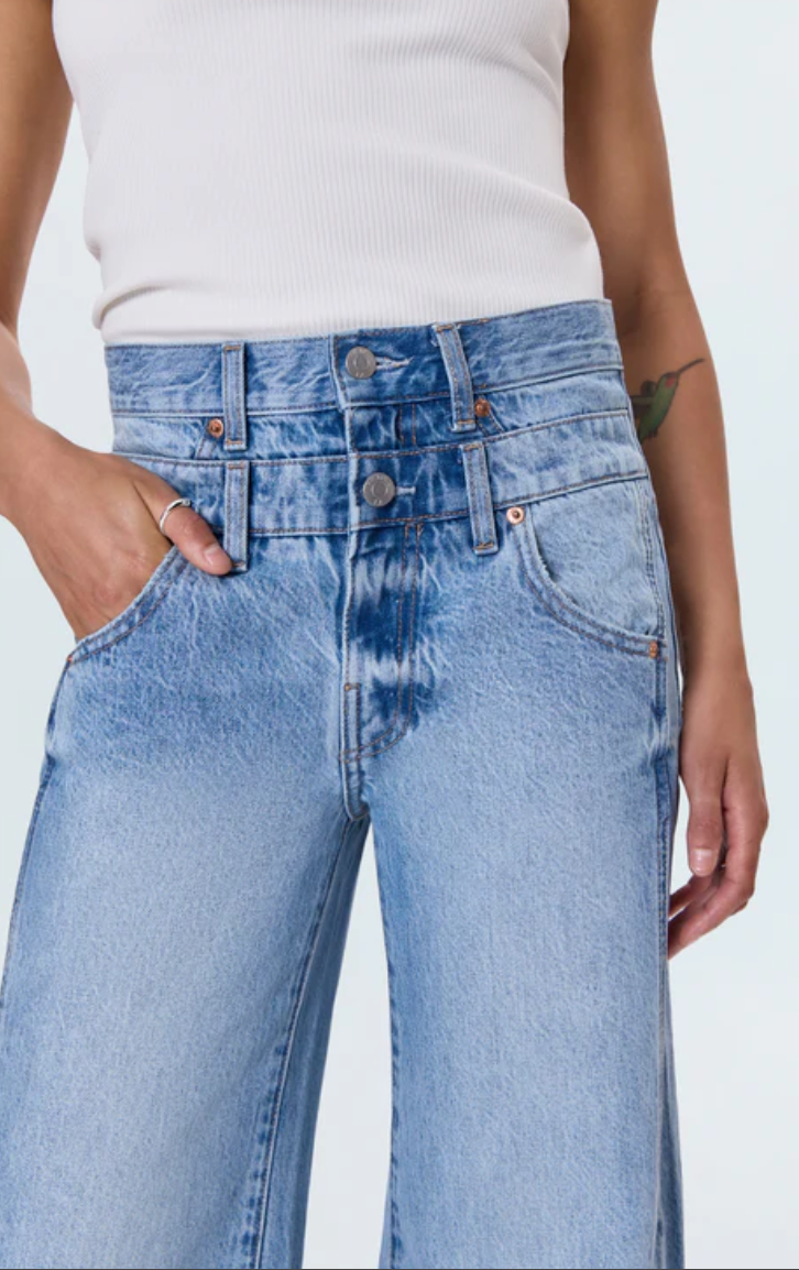 CALEB HIGH RISE RELAXED STACKED WAIST