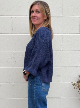 CROPPED PATCH SWEATER