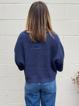 CROPPED PATCH SWEATER