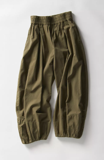 MOONFLOWER SOLID BALLOON PANTS