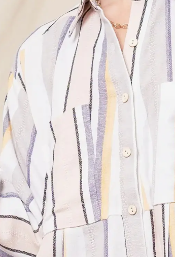 Striped Linen Shirt Dress