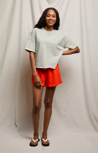 ezra french terry short sleeve sweatshirt