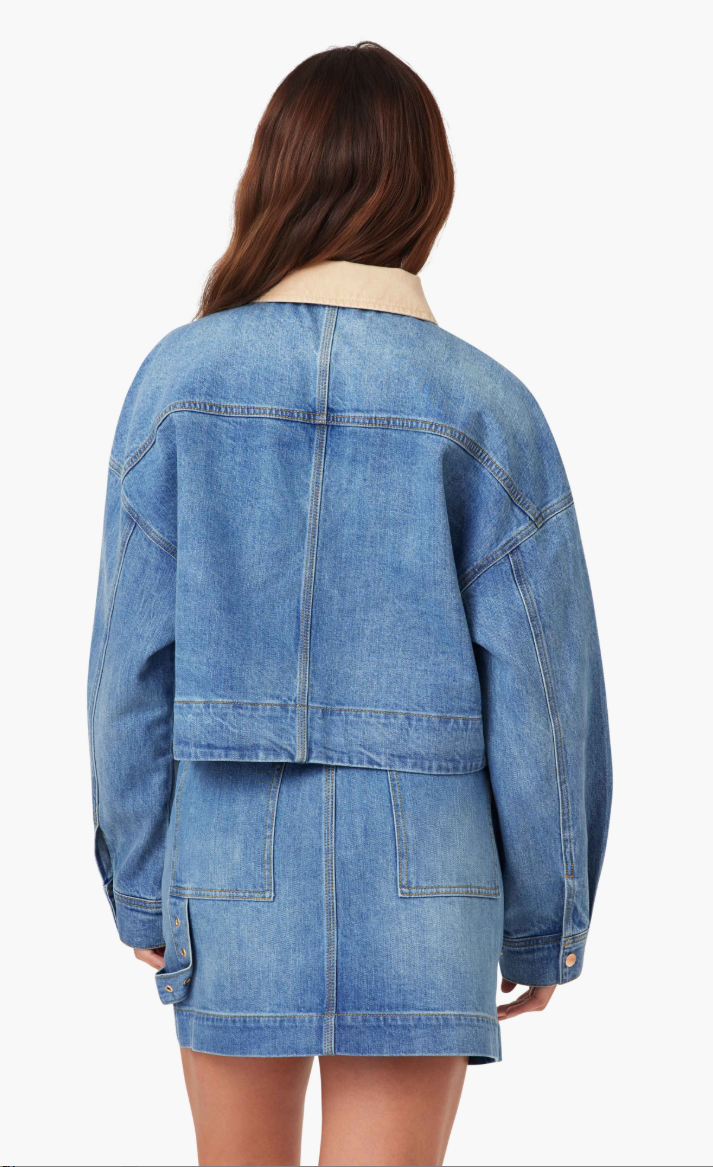 Habitual Utility Denim Jacket - Cove Blue Trucker Jacket