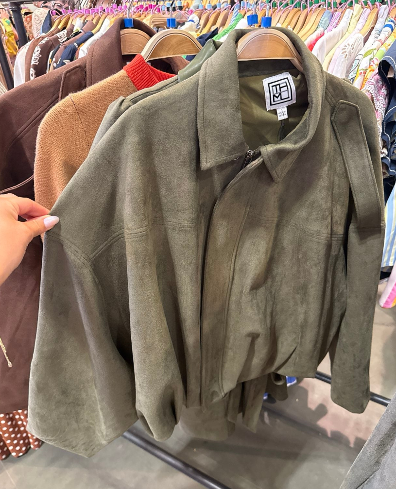 SUEDE BUBBLE JACKET