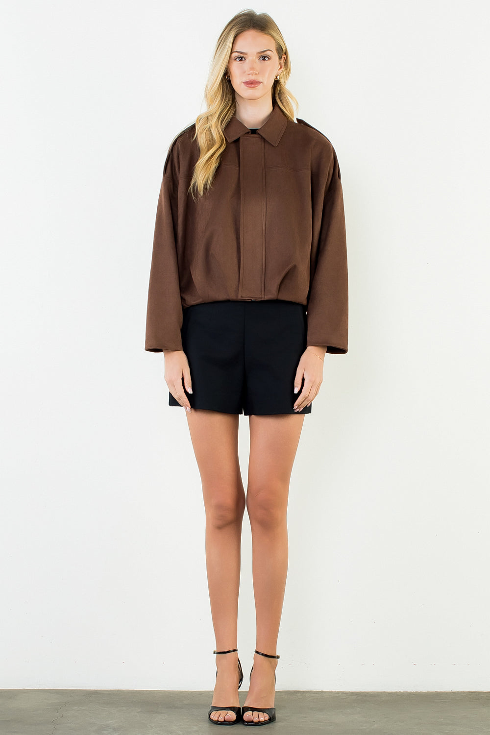 SUEDE BUBBLE JACKET