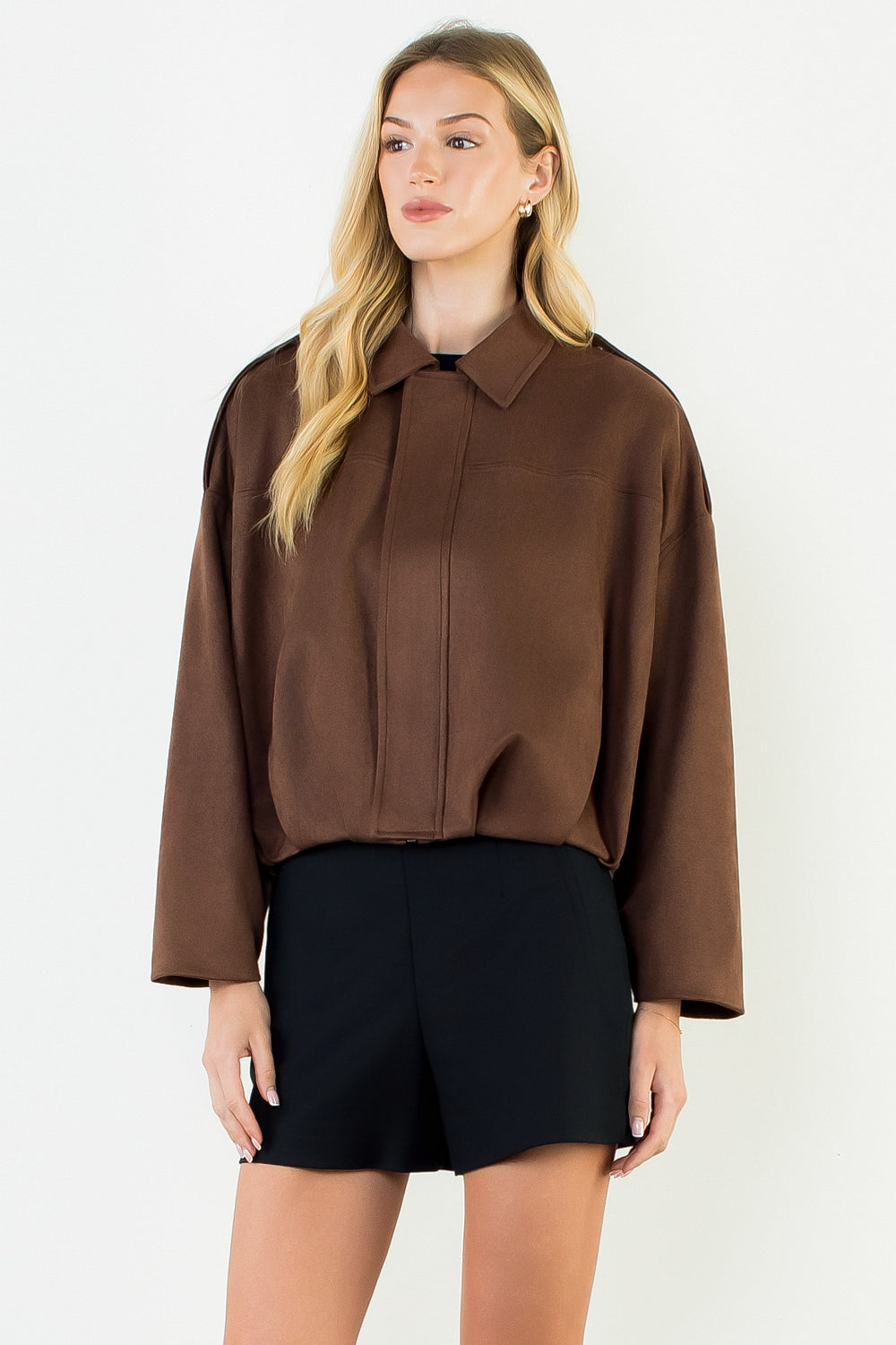 SUEDE BUBBLE JACKET