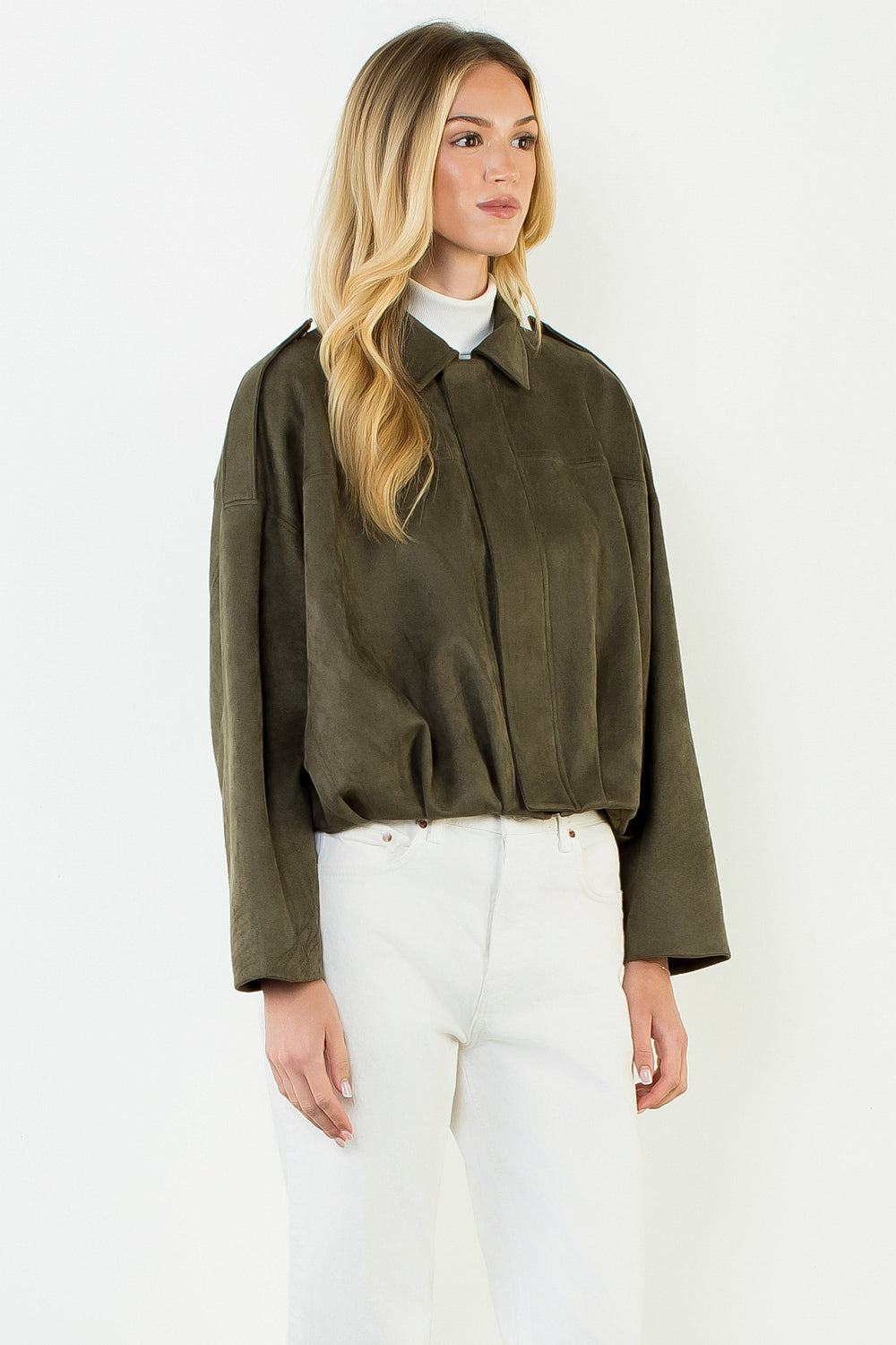 SUEDE BUBBLE JACKET