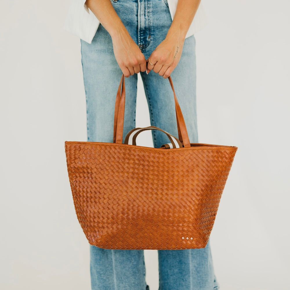 Woven Tiffany Organizer Tote Bag