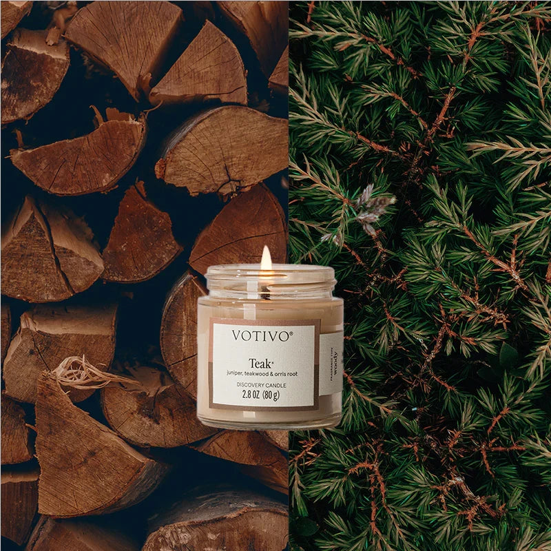 Votivo Teak Discovery Candle