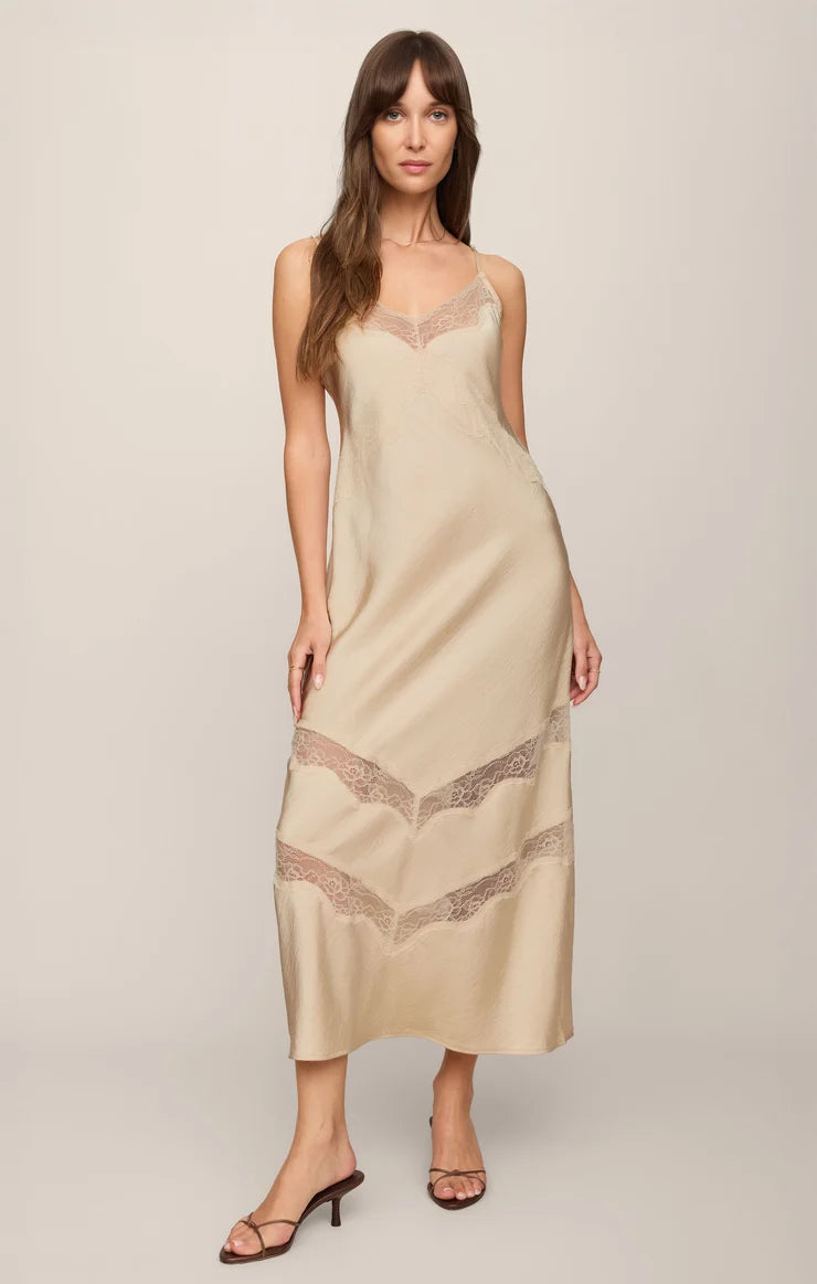 Z Supply Bruna Lace Inset Midi Dress