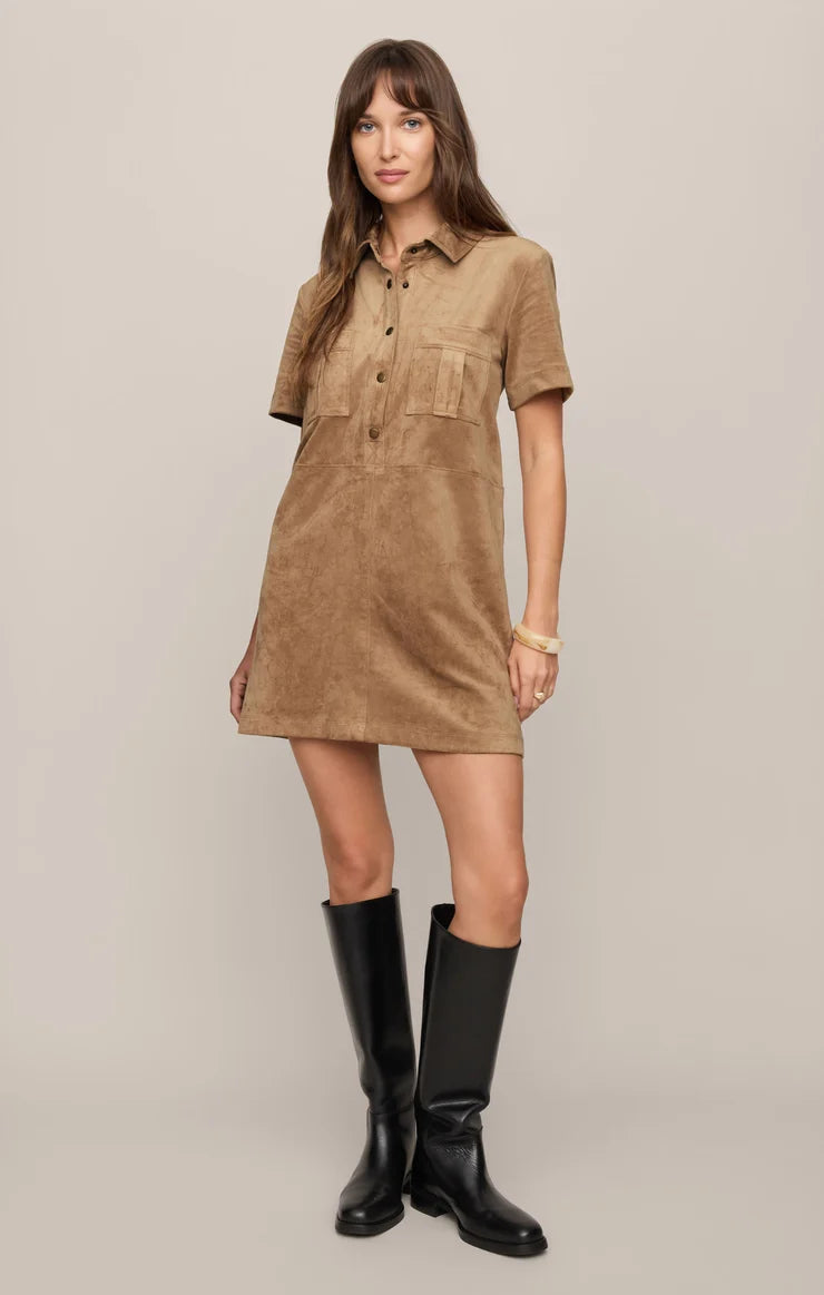 Z Supply Leone Suede Mini Dress