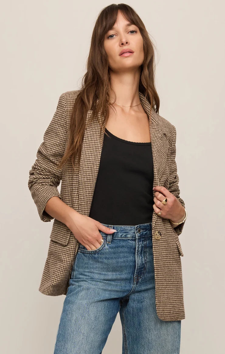Z Supply Evan Check Blazer