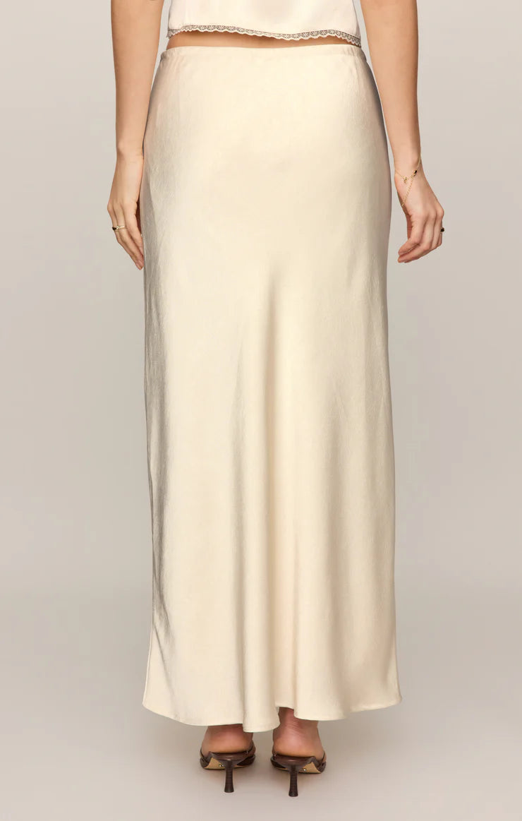 Viva Satin Midi Skirt