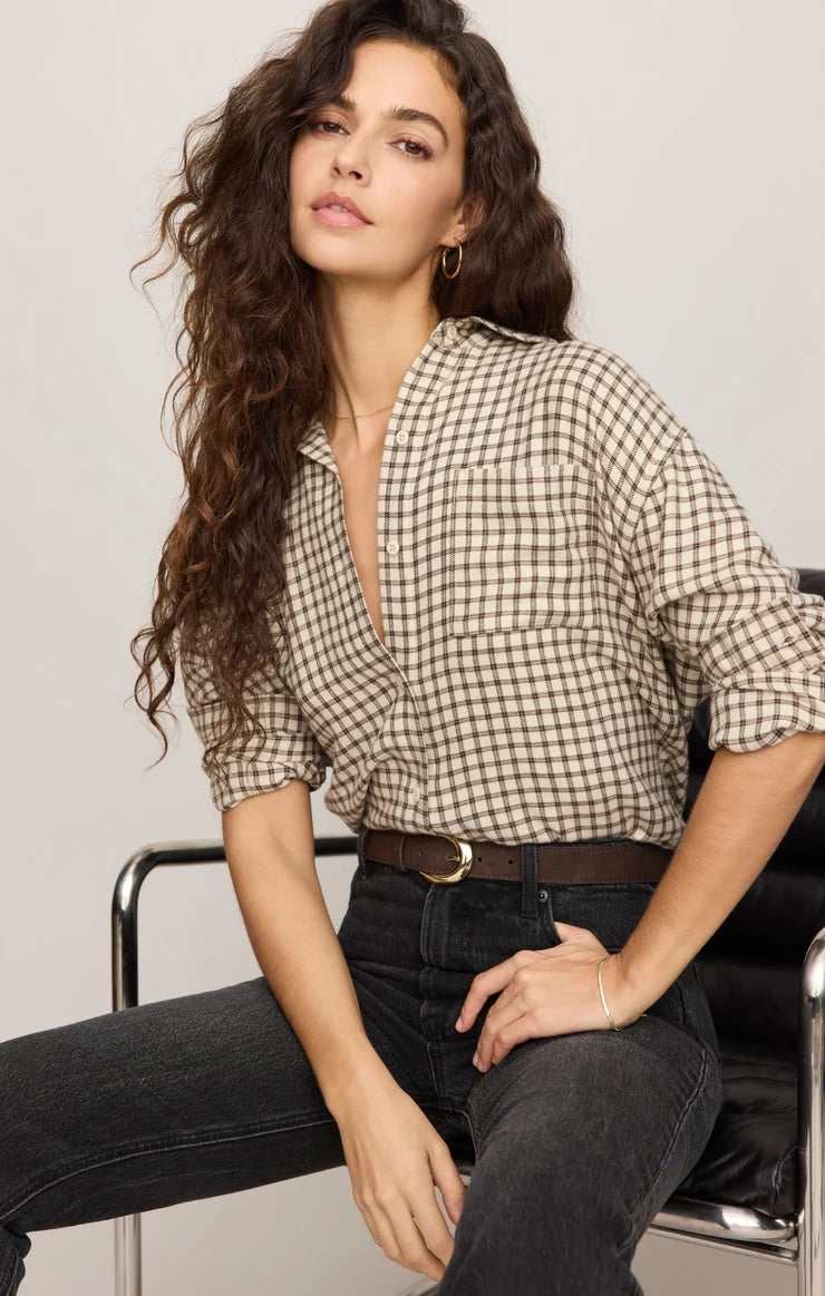Z Supply River Plaid Button Up