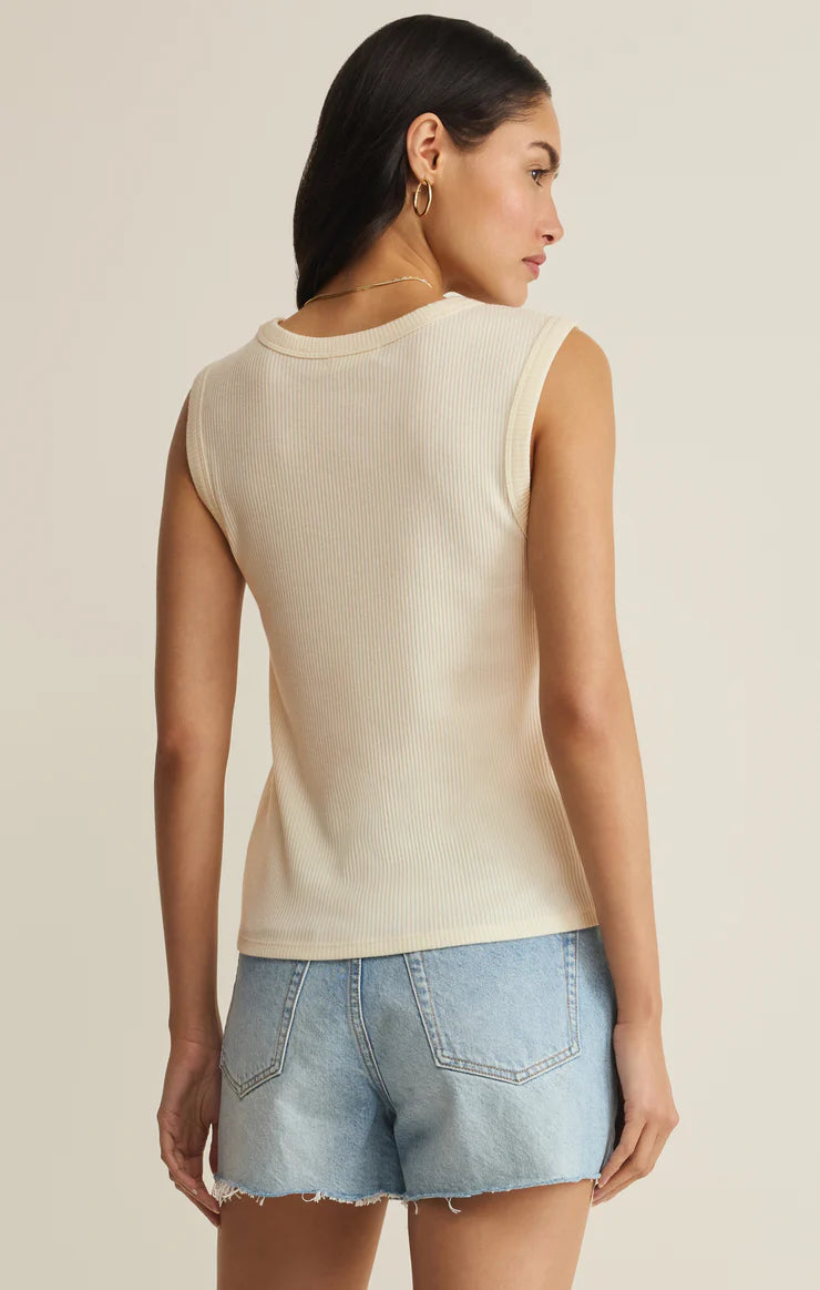 Leisurely Ribbed Tank