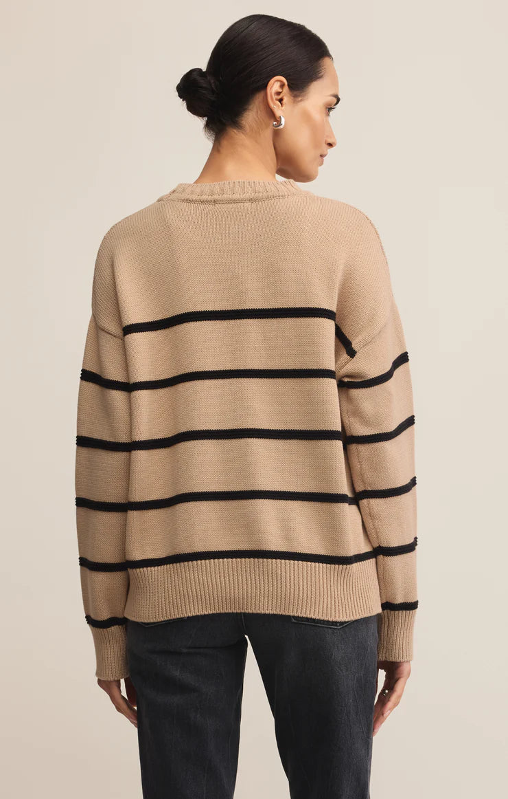 Boyfriend Striped Cotton Sweater