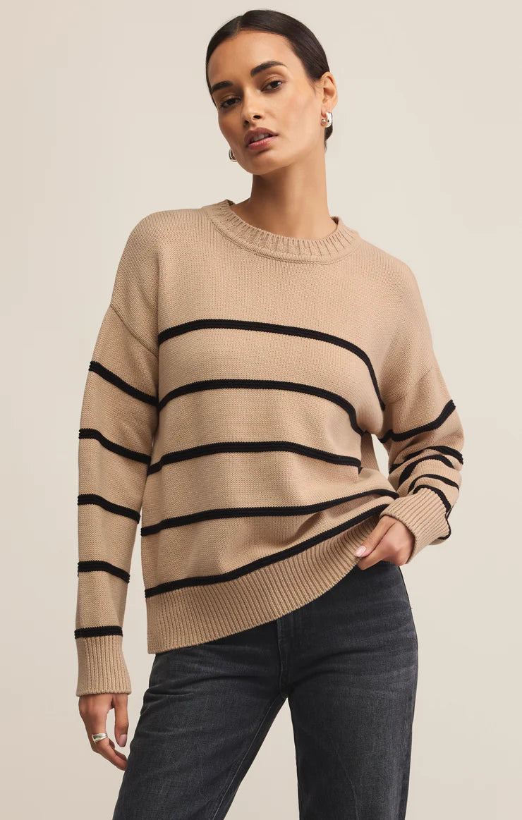 Boyfriend Striped Cotton Sweater