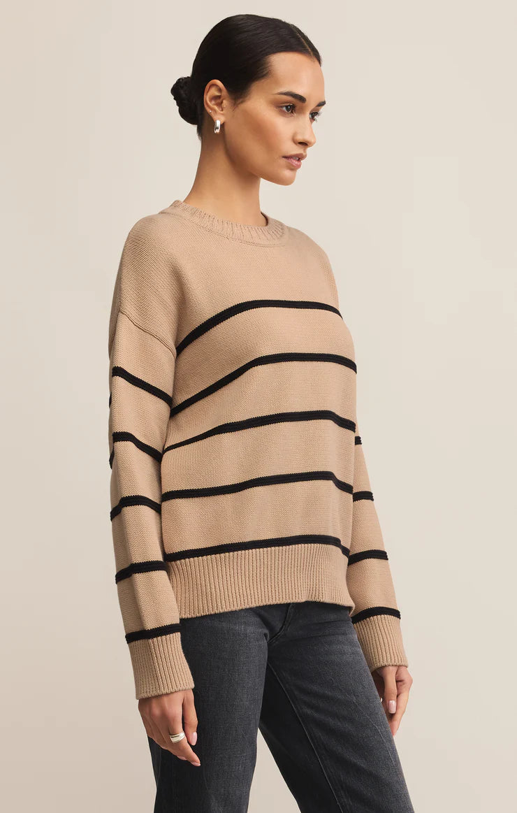 Boyfriend Striped Cotton Sweater