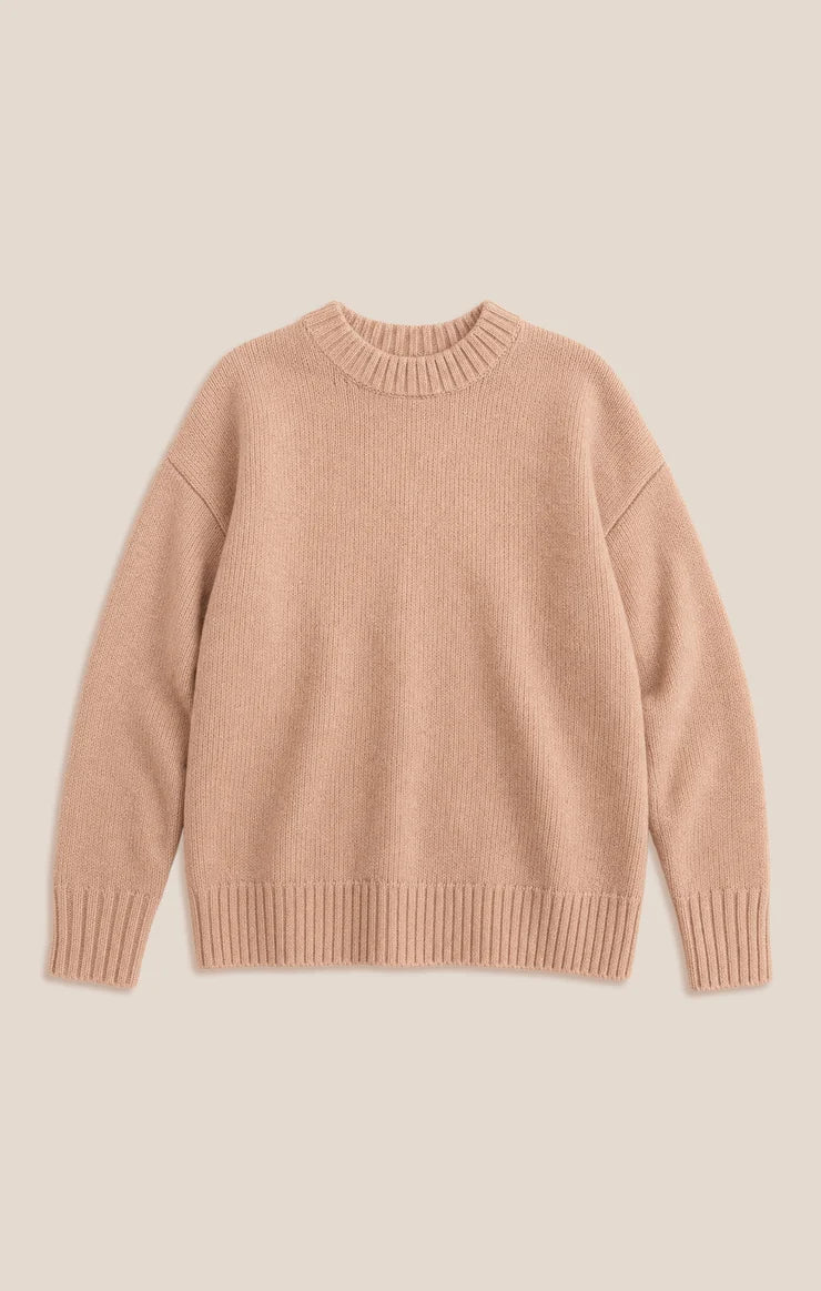 Z Supply Cloud Spun Curved Hem Sweater