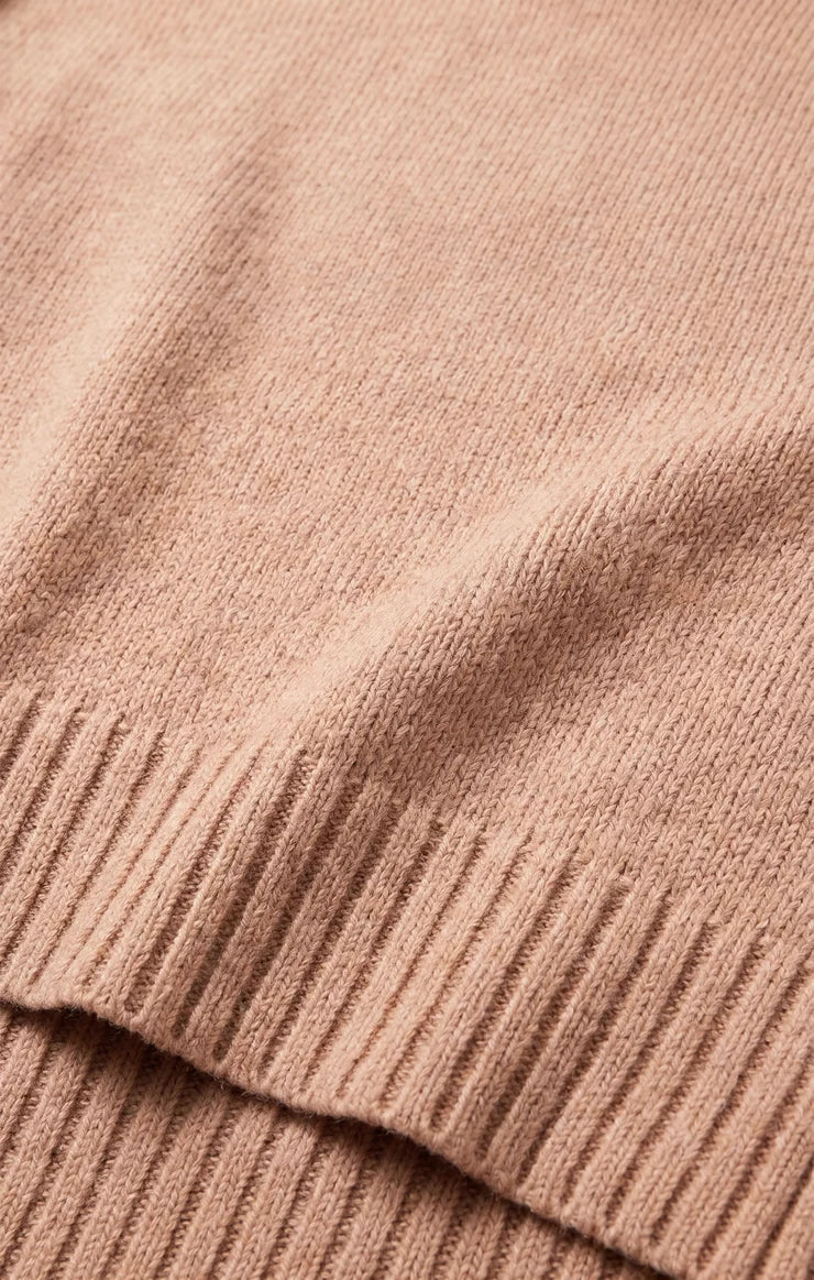 Z Supply Cloud Spun Curved Hem Sweater