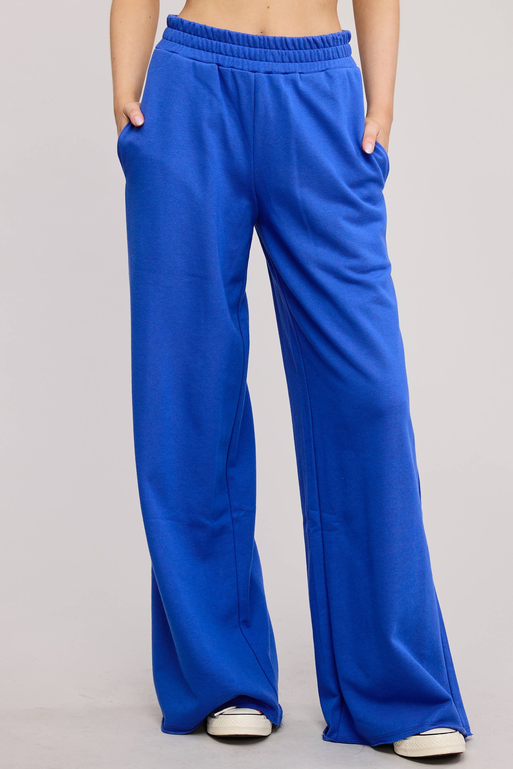 Wide Leg Cotton Jogger Sweatpants