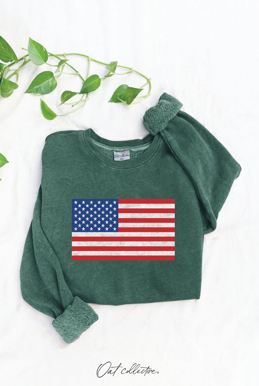 USA FLAG Mineral Graphic Sweatshirt