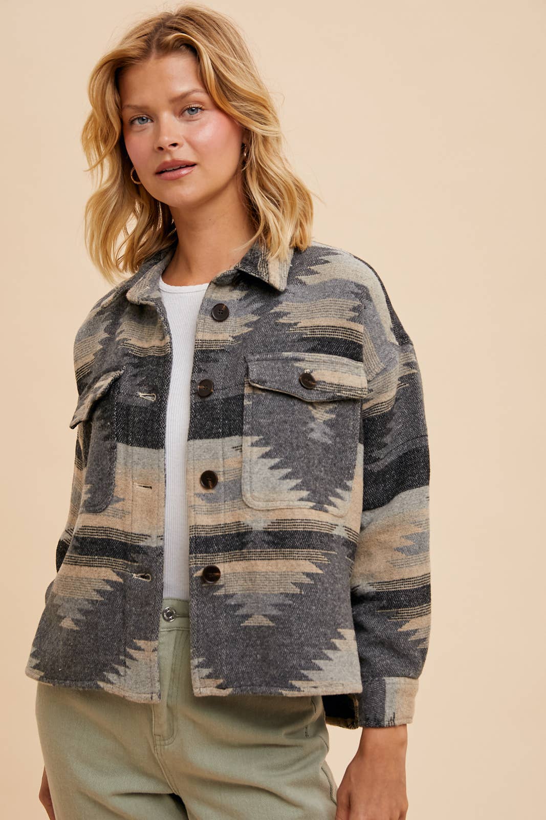 AZTEC PRINT SHACKET