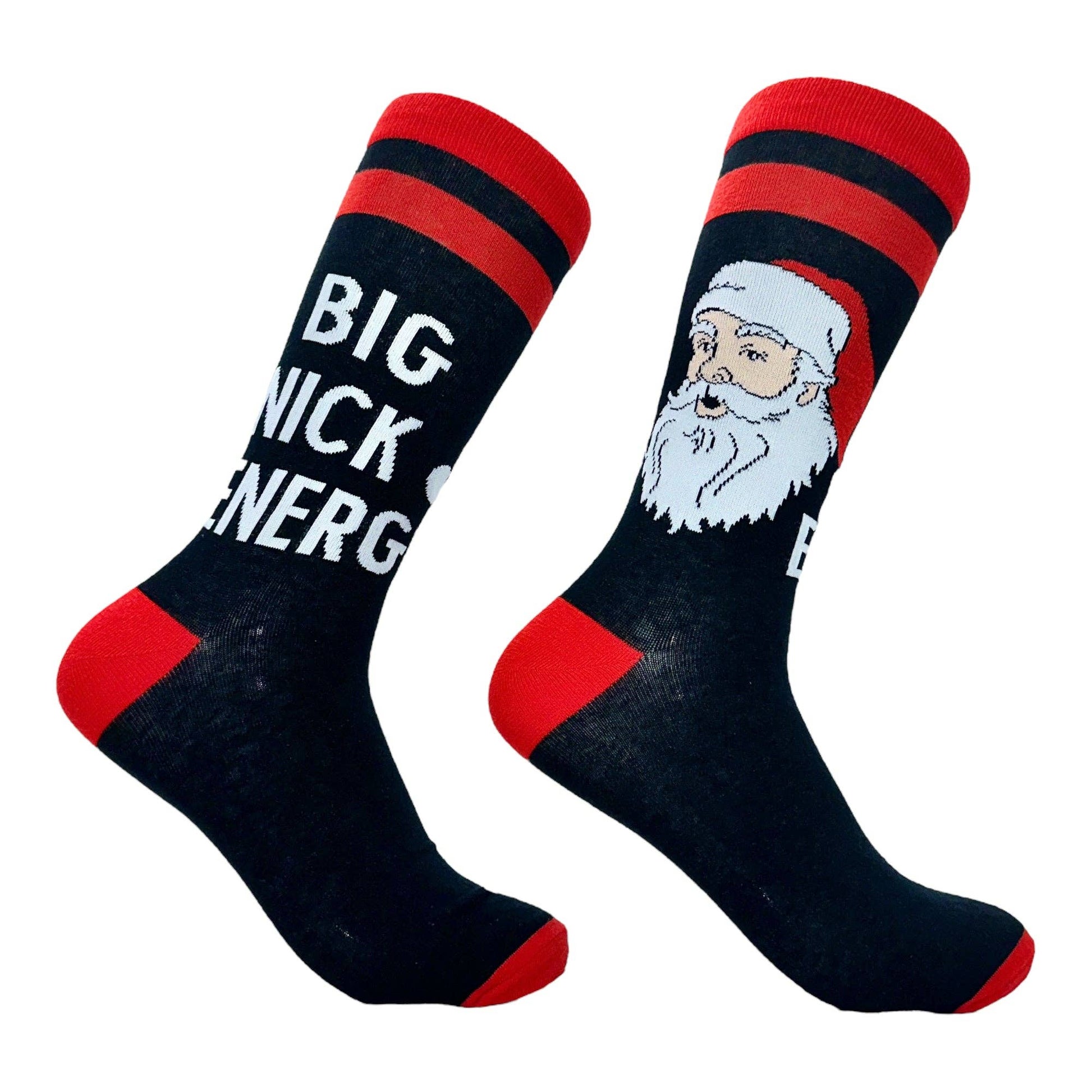 Men's Big Nick Energy Socks Christmas Graphic Socks Funny