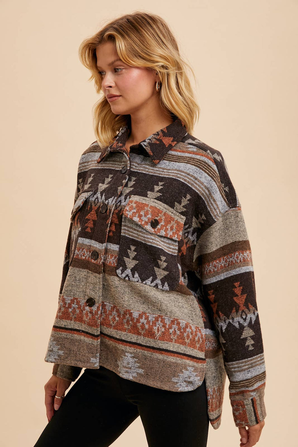 AZTEC PRINT SHACKET