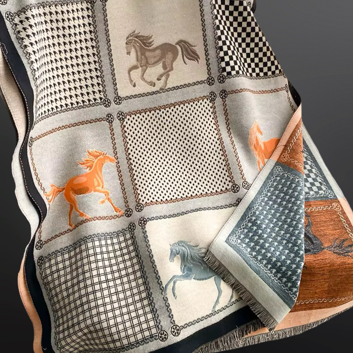Wild Horses Equestrian Scarf
