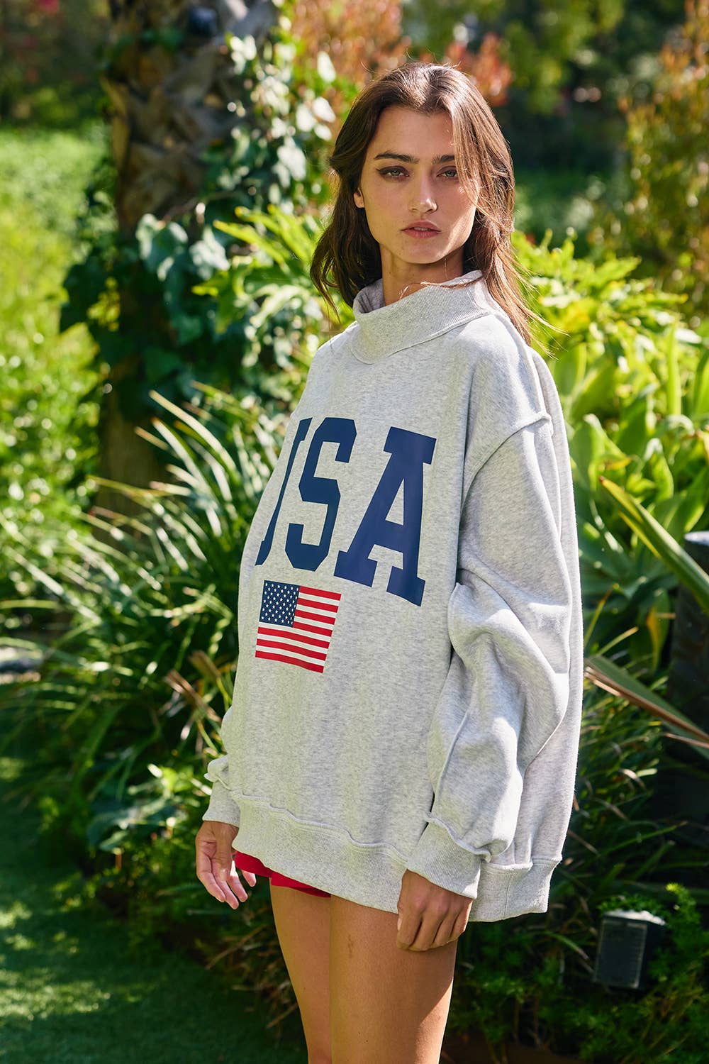 USA/America Print Reversible Sweatshirt
