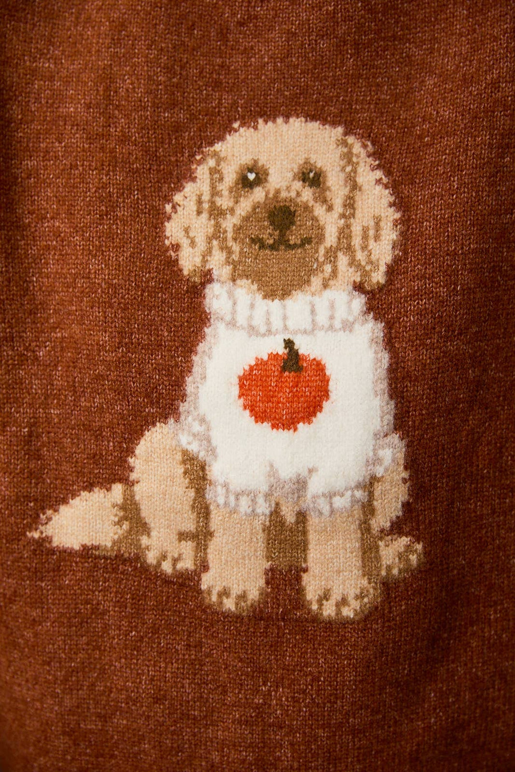 "PUMPKIN SWEATER DOODLE DOG" SWEATER