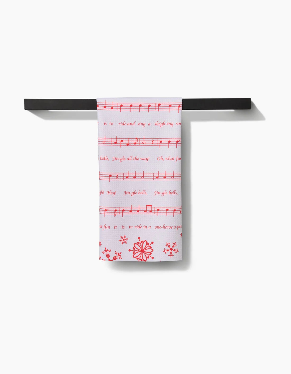 Jingle Bells Geometry Tea Towel