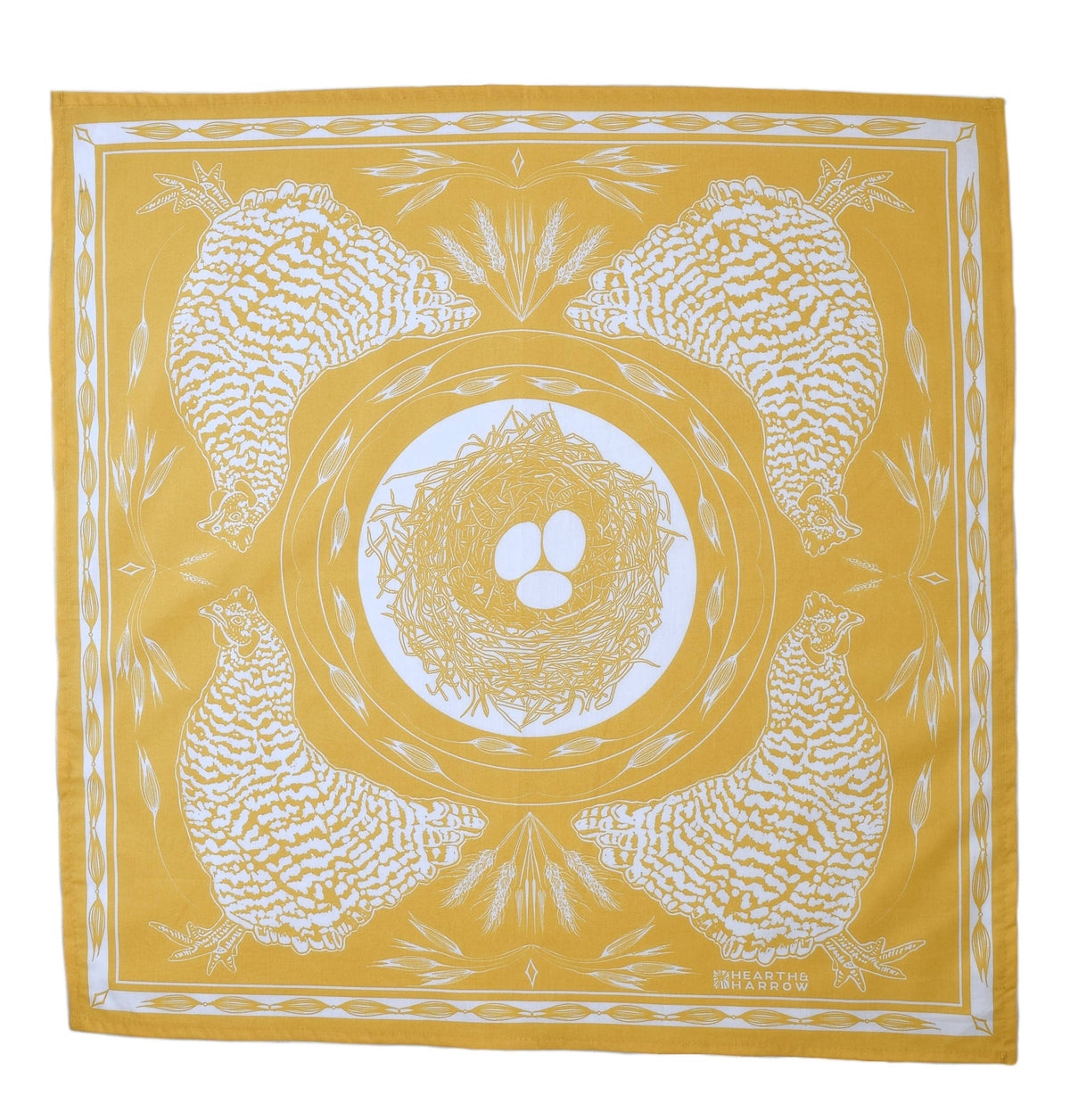 Chicken Bandana - 100% Cotton - Nautical Print - Hanky Ascot