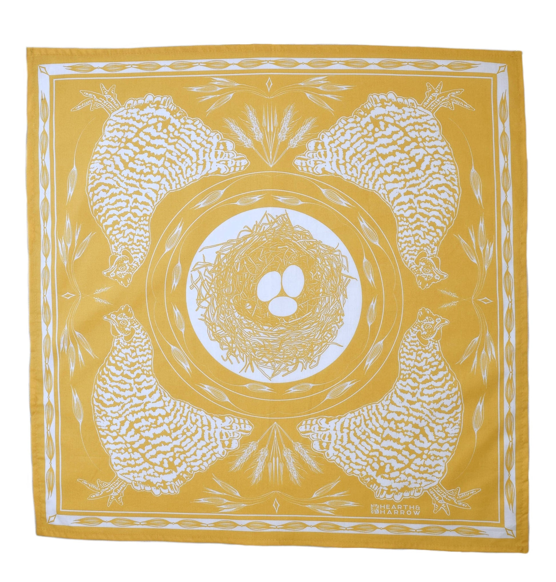 Chicken Bandana - 100% Cotton - Nautical Print - Hanky Ascot