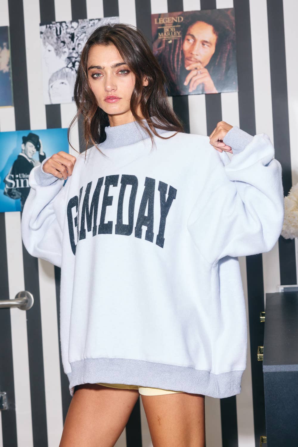 'FOOTBALL & GAMEDAY' Reversible Sweatshirt