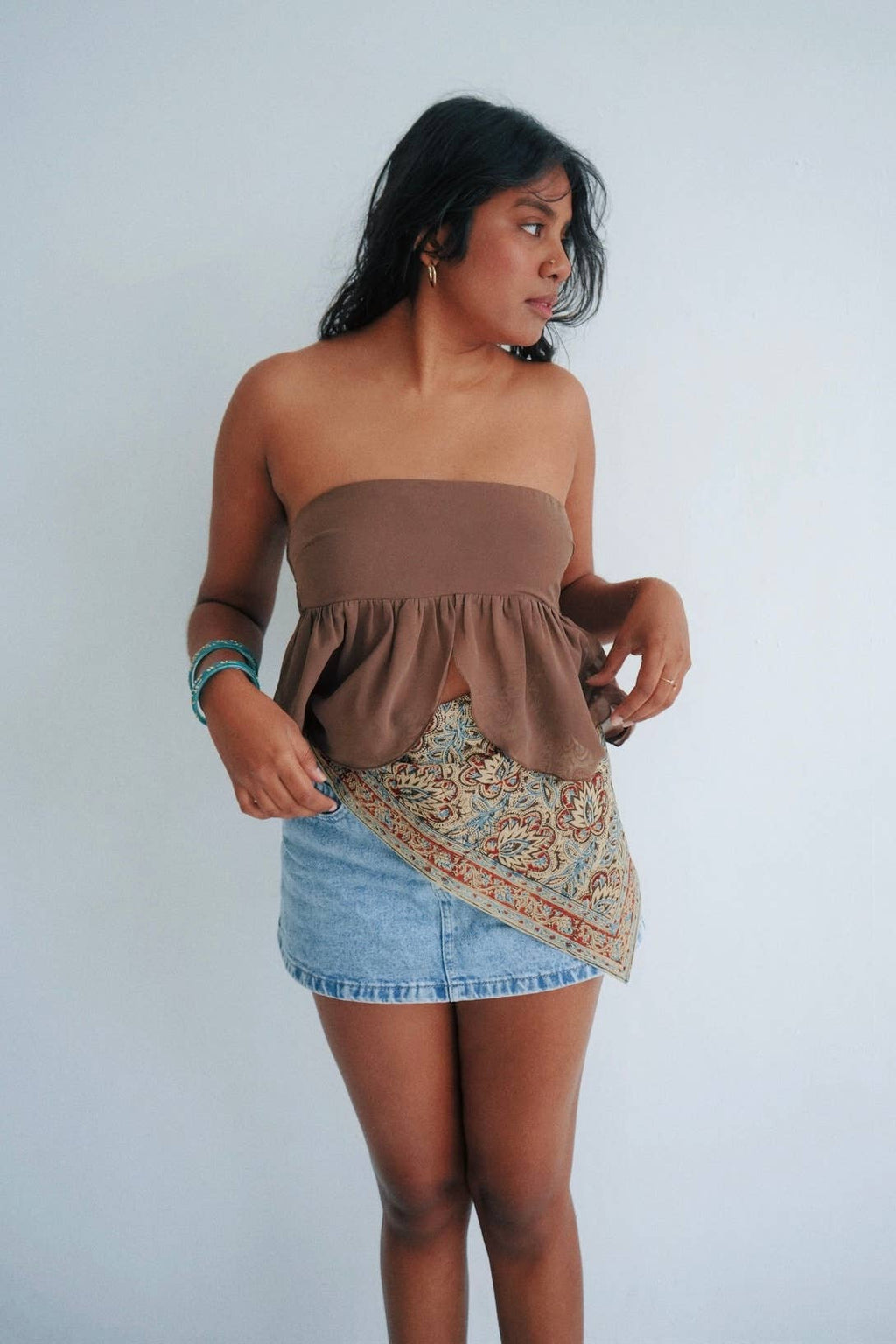 Beaded Beatle - Kalamkari Cotton Bandana