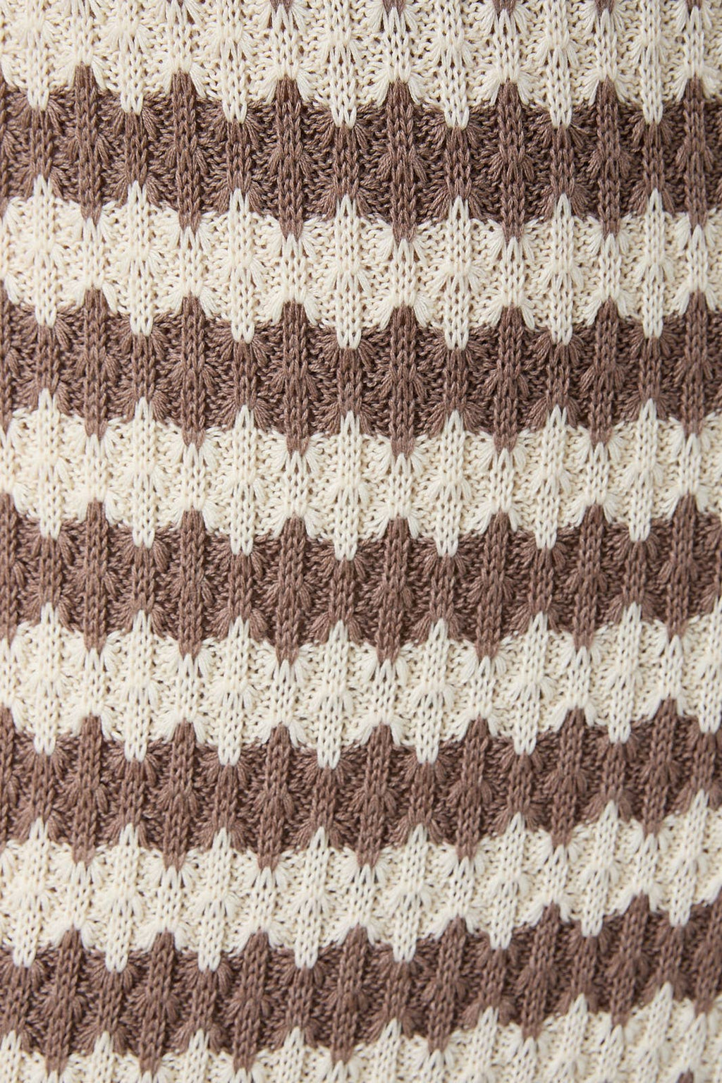 Sunday Edition Sleeveless Stripe Knit Dress - Cream & Mocha Maxi